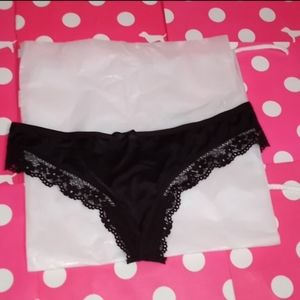 Victoria's Secret, very sexy, thong, extra small, burgundy and Black